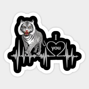 Tiger tiger lover White tiger Sticker